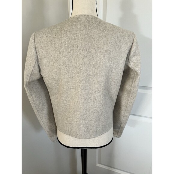 LAMARQUE Alyssia Heather Beige Double Face Wool Jacket XS NWT - Picture 7 of 12